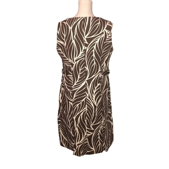 GEORGE By Mark Eisen Sz 12 Women's Unlined Sleeveless Scoop Neck Sheath Dress - Picture 8 of 8
